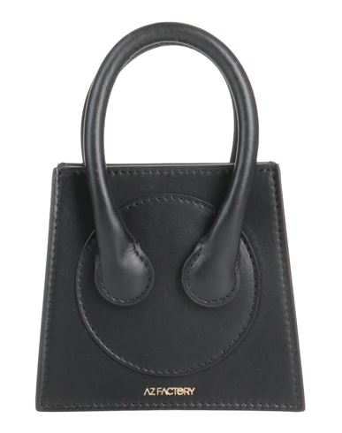 Shop Az Factory Woman Handbag Black Size - Soft Leather