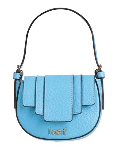 I Oe F Woman Handbag Azure Size - Soft Leather In Blue
