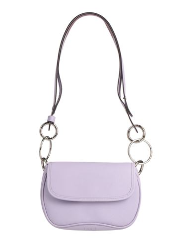 I Oe F Woman Shoulder Bag Lilac Size - Soft Leather In Purple