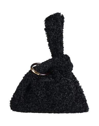 Nanushka Woman Handbag Black Size - Polyester, Wool, Zamak
