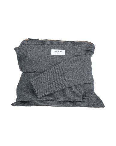 Shop Thom Browne Woman Handbag Grey Size - Merino Wool