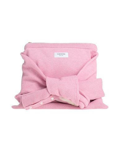 Shop Thom Browne Woman Handbag Pink Size - Merino Wool
