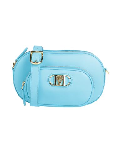Shop Mcm Woman Cross-body Bag Azure Size - Soft Leather In Blue