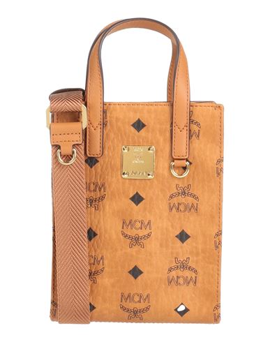 Shop Mcm Woman Cross-body Bag Camel Size - Soft Leather In Beige