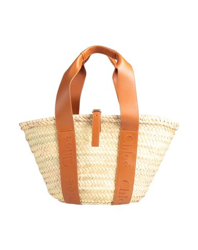 Chloé Woman Handbag Camel Size - Synthetic Fibers, Calfskin In Brown