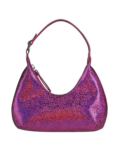 Shop By Far Woman Handbag Dark Purple Size - Goat Skin