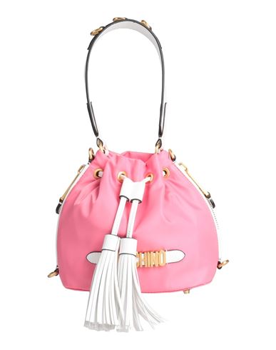 Moschino Woman Handbag Pink Size - Soft Leather, Textile Fibers