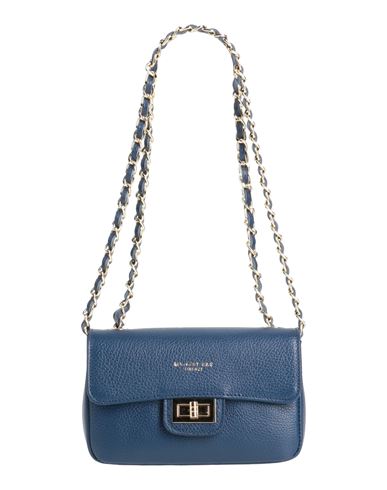 My-best Bags Woman Shoulder Bag Blue Size - Soft Leather