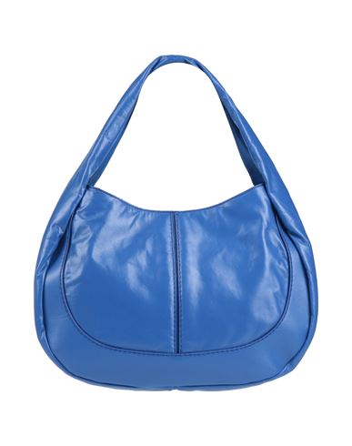 Tod's Woman Shoulder Bag Bright Blue Size - Soft Leather, Textile Fibers