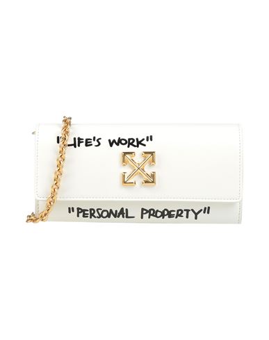 Off-white Woman Cross-body Bag Ivory Size - Soft Leather
