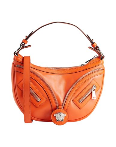 Versace Woman Handbag Orange Size - Calfskin