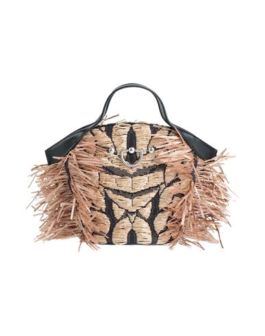 Durazzi Woman Handbag Camel Size - Textile Fibers, Leather In Neutral