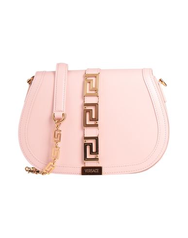 Versace Woman Cross-body Bag Pink Size - Leather In Brown
