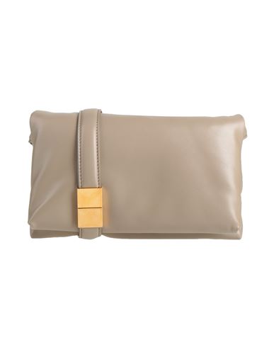 Marni Woman Cross-body Bag Grey Size - Cow Leather, Brass In Gray