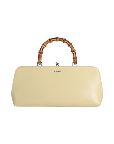 Shop Jil Sander Woman Handbag Light Yellow Size - Soft Leather