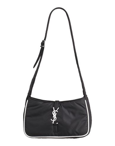 Shop Saint Laurent Man Shoulder Bag Black Size - Textile Fibers