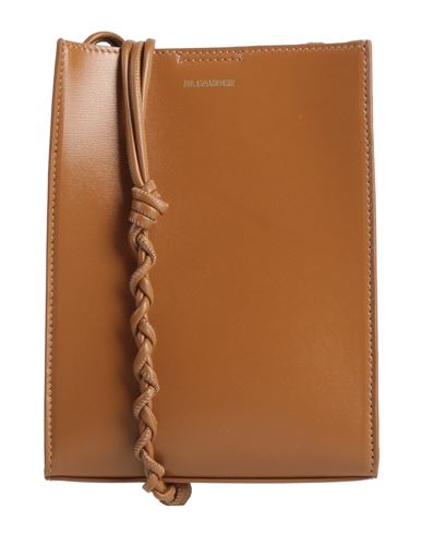 Shop Jil Sander Woman Cross-body Bag Brown Size - Soft Leather