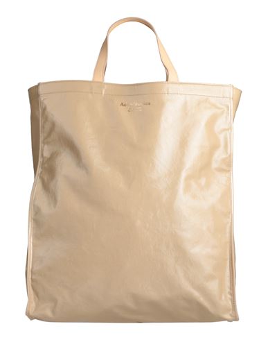 Acne Studios Woman Handbag Sand Size - Soft Leather, Textile Fibers In Beige