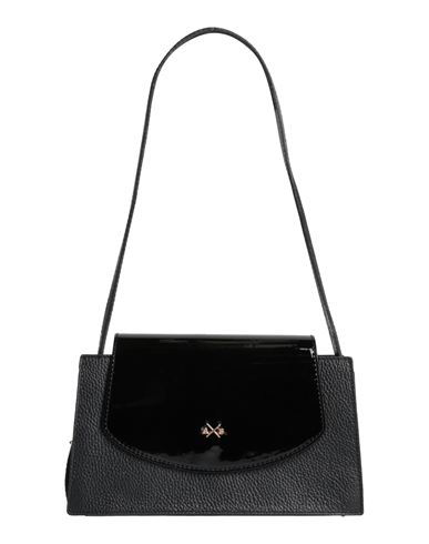 Ab Asia Bellucci Woman Shoulder Bag Black Size - Soft Leather