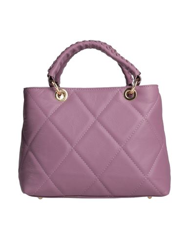 Ab Asia Bellucci Woman Handbag Mauve Size - Soft Leather In Purple