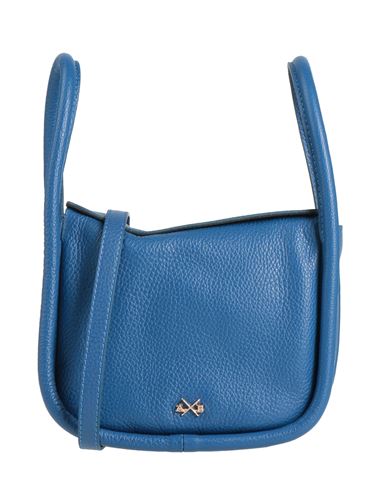 Ab Asia Bellucci Woman Handbag Blue Size - Soft Leather