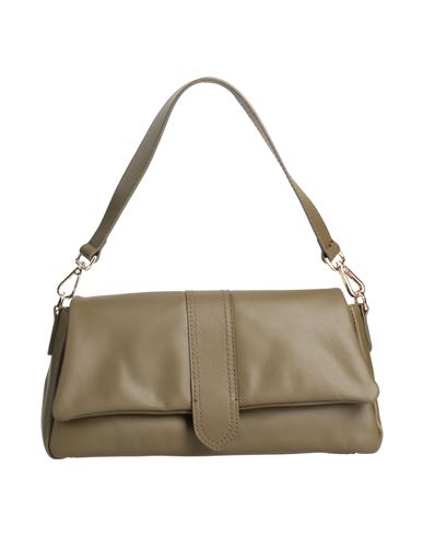 Ab Asia Bellucci Woman Handbag Military Green Size - Soft Leather