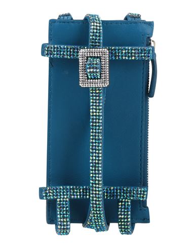 Benedetta Bruzziches Woman Cross-body Bag Navy Blue Size - Calfskin, Crystal
