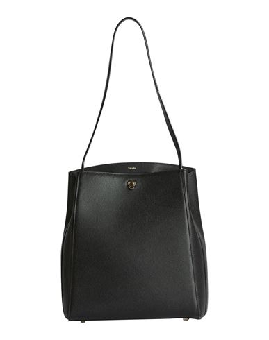 Valextra Woman Shoulder Bag Black Size - Calfskin In Black