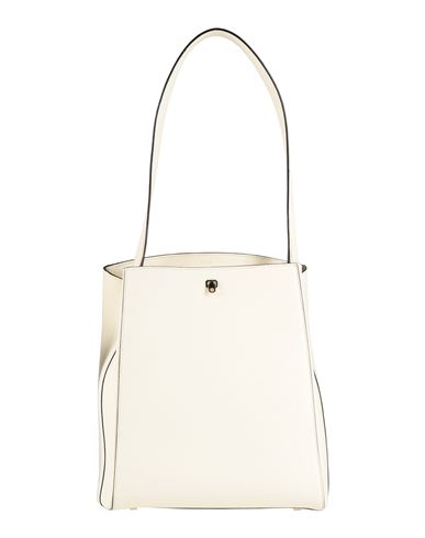 Valextra Woman Shoulder Bag Ivory Size - Calfskin