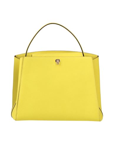 Valextra Woman Handbag Yellow Size - Calfskin