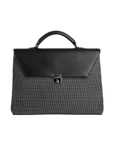 Valextra Man Handbag Black Size - Polyamide, Polyester, Kevlar, Calfskin