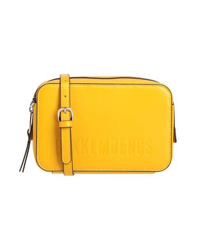 Bikkembergs Woman Cross-body Bag Yellow Size - Calfskin