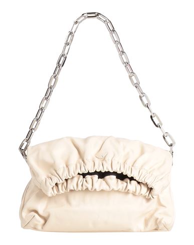 Zadig & Voltaire Woman Shoulder Bag Cream Size - Soft Leather In White