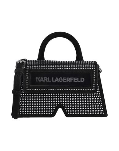 Karl Lagerfeld Icon K Cb Crystal Woman Handbag Black Size - Bovine Leather
