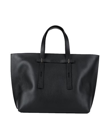 Shop Furla Giove L Tote Woman Handbag Black Size - Calfskin