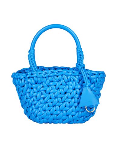 Alanui Interwoven-design Small Leather Tote Bag In Blue