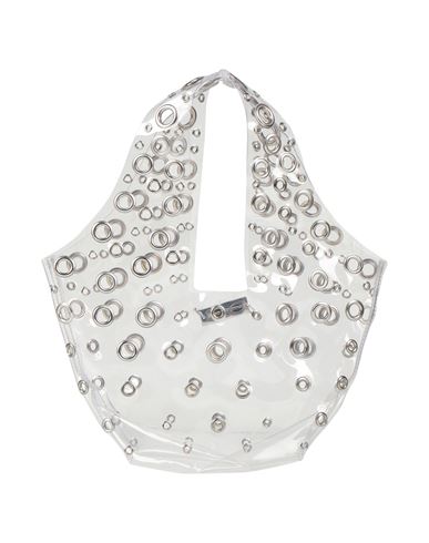 Paco Rabanne Woman Handbag Transparent Size - Plastic, Metal In Metallic