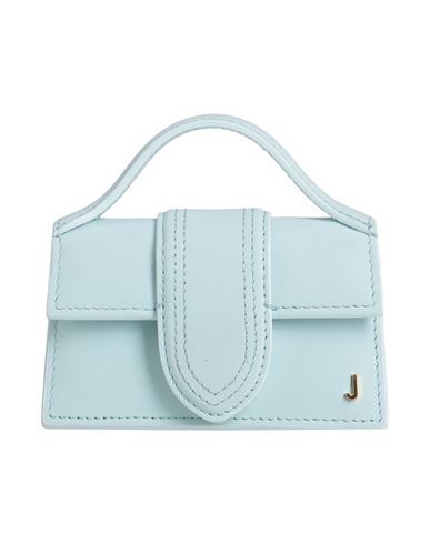 Shop Jacquemus Woman Handbag Sky Blue Size - Cowhide