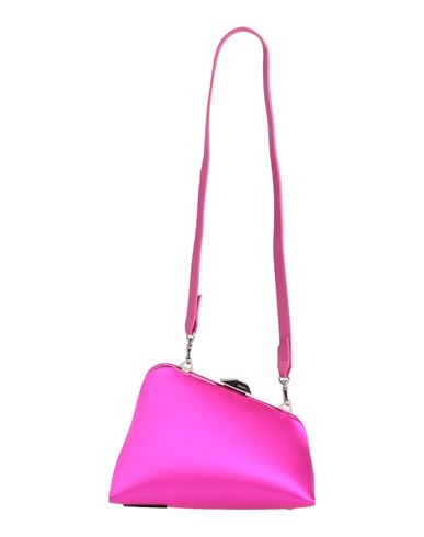 Shop Attico The  Woman Handbag Fuchsia Size - Viscose, Silk, Soft Leather In Pink