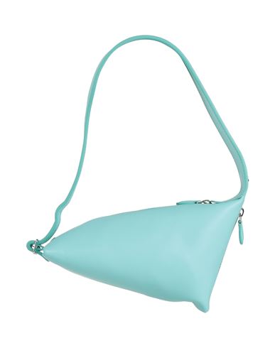 Shop Courrèges Courreges Woman Handbag Turquoise Size - Soft Leather In Blue
