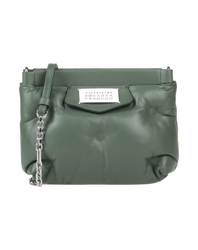 Maison Margiela Woman Cross-body Bag Sage Green Size - Ovine Leather