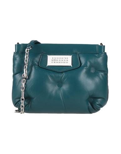Maison Margiela Woman Cross-body Bag Deep Jade Size - Ovine Leather In Green