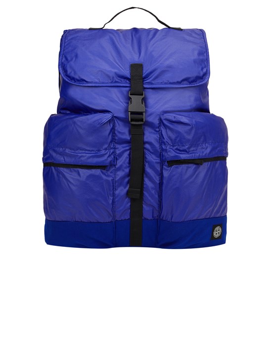 Backpack Man 90770 MUSSOLA GOMMATA CANVAS Front STONE ISLAND