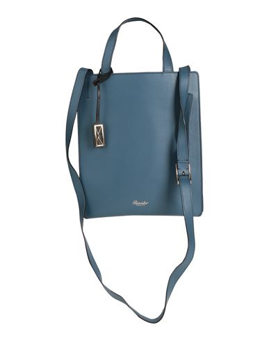 Shop Pineider Woman Handbag Slate Blue Size - Soft Leather