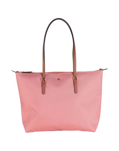 Lauren Ralph Lauren Nylon Medium Keaton Tote Woman Handbag Pastel Pink Size - Recycled Nylon, Polyur