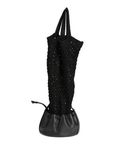 Shop Hereu Woman Handbag Black Size - Textile Fibers, Soft Leather