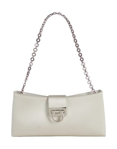 Ferragamo Woman Handbag Light Grey Size - Textile Fibers