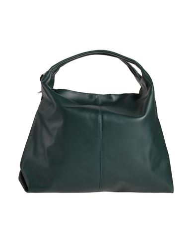 Laura Di Maggio Woman Handbag Dark Green Size - Soft Leather