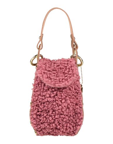 Laura Di Maggio Woman Handbag Pastel Pink Size - Leather, Textile Fibers