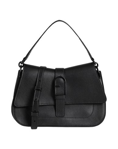 Shop Furla Flow M Top Handle Woman Handbag Black Size - Calfskin